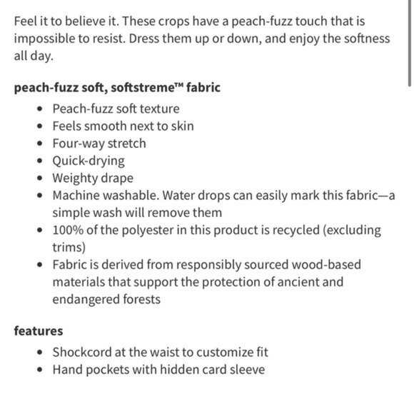 Lululemon Softstreme High-Rise Straight-Leg Cropped Pant - Picture 9 of 9